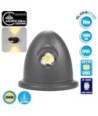 GLOBOSTAR® THIRD 93069 Μοντέρνο Φωτιστικό Τοίχου - Απλίκα LED 10W 1400lm 30° AC 220-240V Αδιάβροχο IP65 Θερμό Λευκό 2700K - Bridgelux COB Chip & TÜV SÜD Driver - Γκρι Ανθρακί Ματ - Μ15.1 x Π9.3 x Υ14.5cm - 5 Χρόνια Εγγύηση